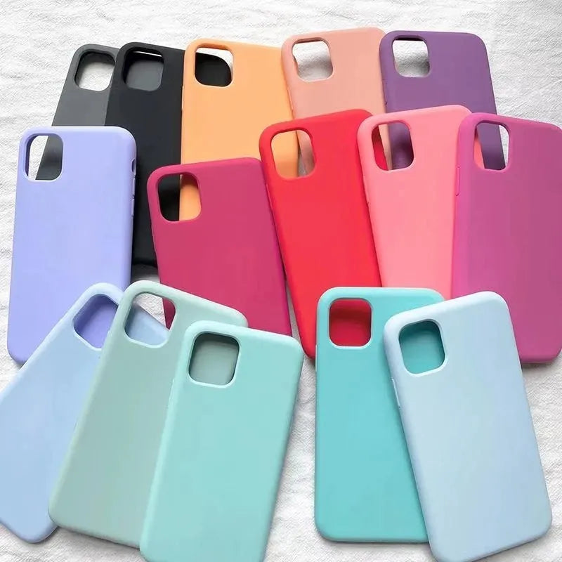 Luxury Original Silicone Case For Apple iPhone Pro Cover